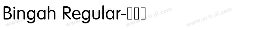 Bingah Regular字体转换